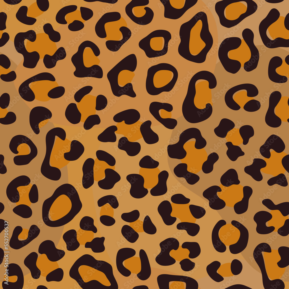 Leopard seamless pattern. Animal skin print. Repeating spots motif. Wildlife, natural camouflage texture Leopard seamless pattern. Animal skin print. Repeating spots motif. Wildlife, natural camouflage texture