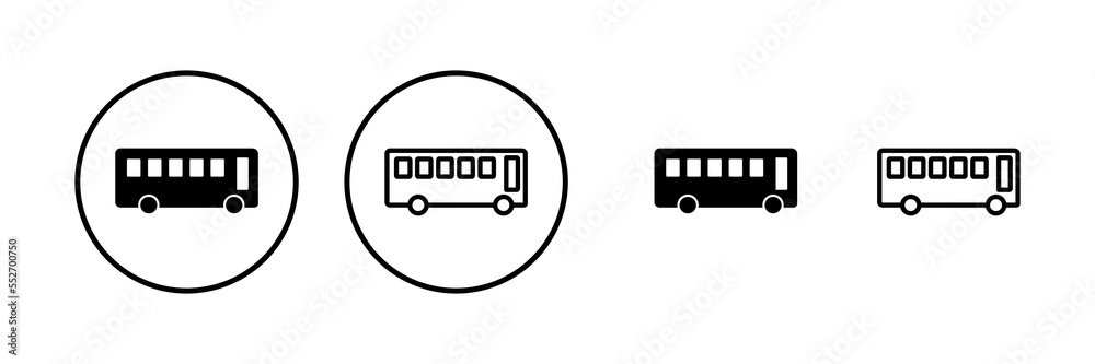 Bus icon vector illustration. bus sign and symbol. transport symbol Bus icon vector illustration. bus sign and symbol. transport symbol
