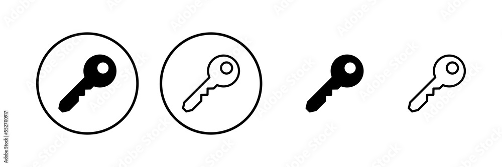 Key icon vector illustration. Key sign and symbol. Key icon vector illustration. Key sign and symbol.