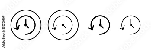 History icon vector illustration. recent event history sign and symbol