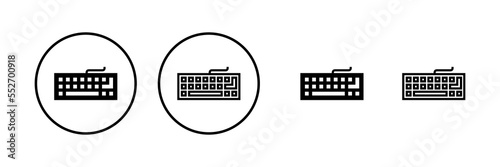 Keyboard icon vector illustration. keyboard sign and symbol