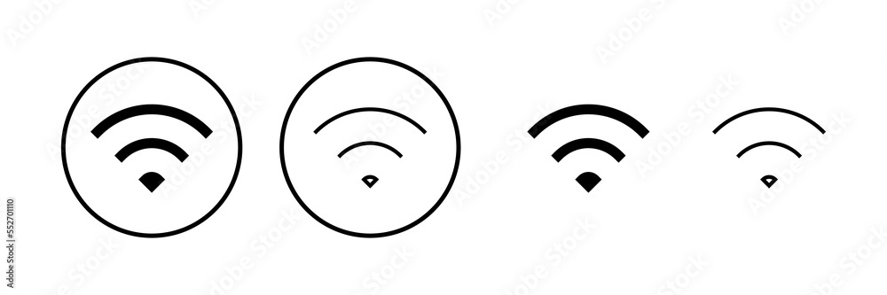 Wifi icon vector illustration. signal sign and symbol. Wireless icon Wifi icon vector illustration. signal sign and symbol. Wireless icon