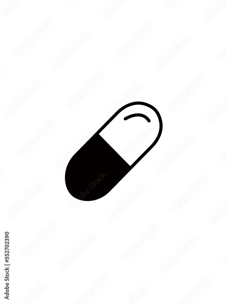 Pill icon. Medication. Isolated. Vector illustration. Pill icon. Medication. Isolated. Vector illustration.