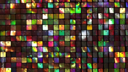 Disco style colorful moving background . High quality 4k footage