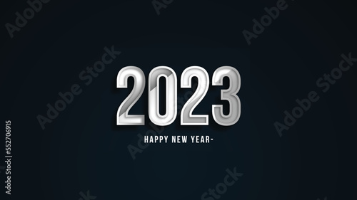 2023 Happy New Year vector background, template for greeting card, wallpaper, banner, etc.