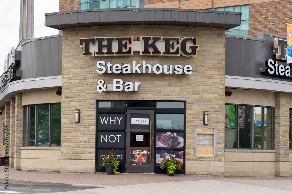 Niagara Falls, Ontario, Canada July 1, 2022 A KEG restaurants in