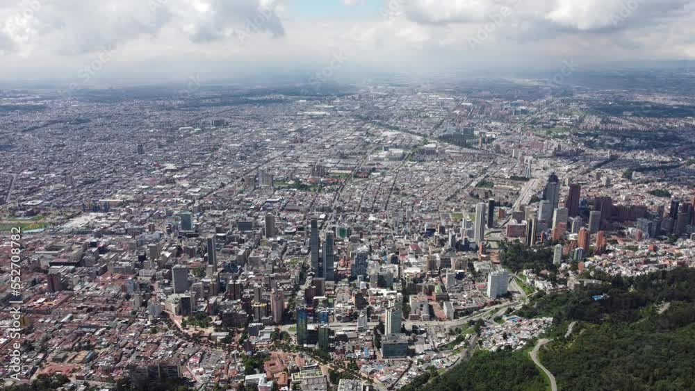 aerial images of Bogota from the eastern hills aerial images of Bogota from the eastern hills