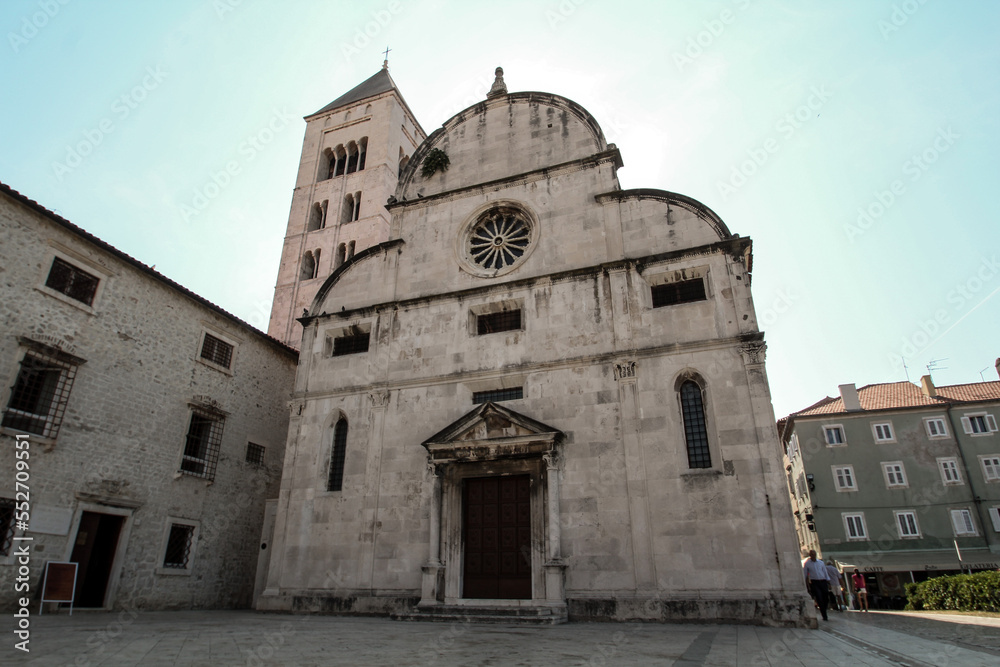 Beautiful medieval church Saint Mary in downtown Zadar