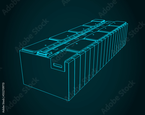 Battery module illustration