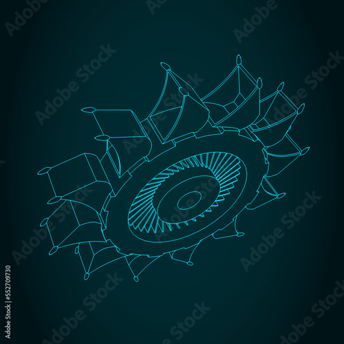 Bucket wheel conveyor
