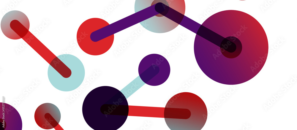 Line points connections geometric abstract background. Circles connected by lines. Trendy techno business template for wallpaper, banner, background or landing Line points connections geometric abstract background. Circles connected by lines. Trendy techno business template for wallpaper, banner, background or landing