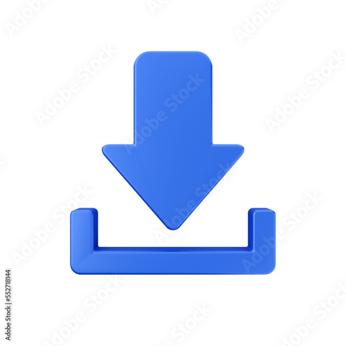 Fényképezés download file data 3d render icon illustration