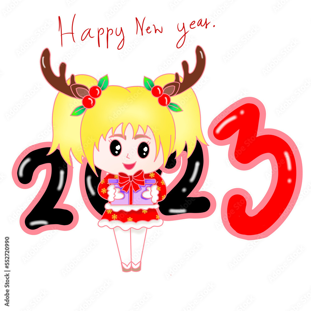 Fototapeta premium little girl in Christmas