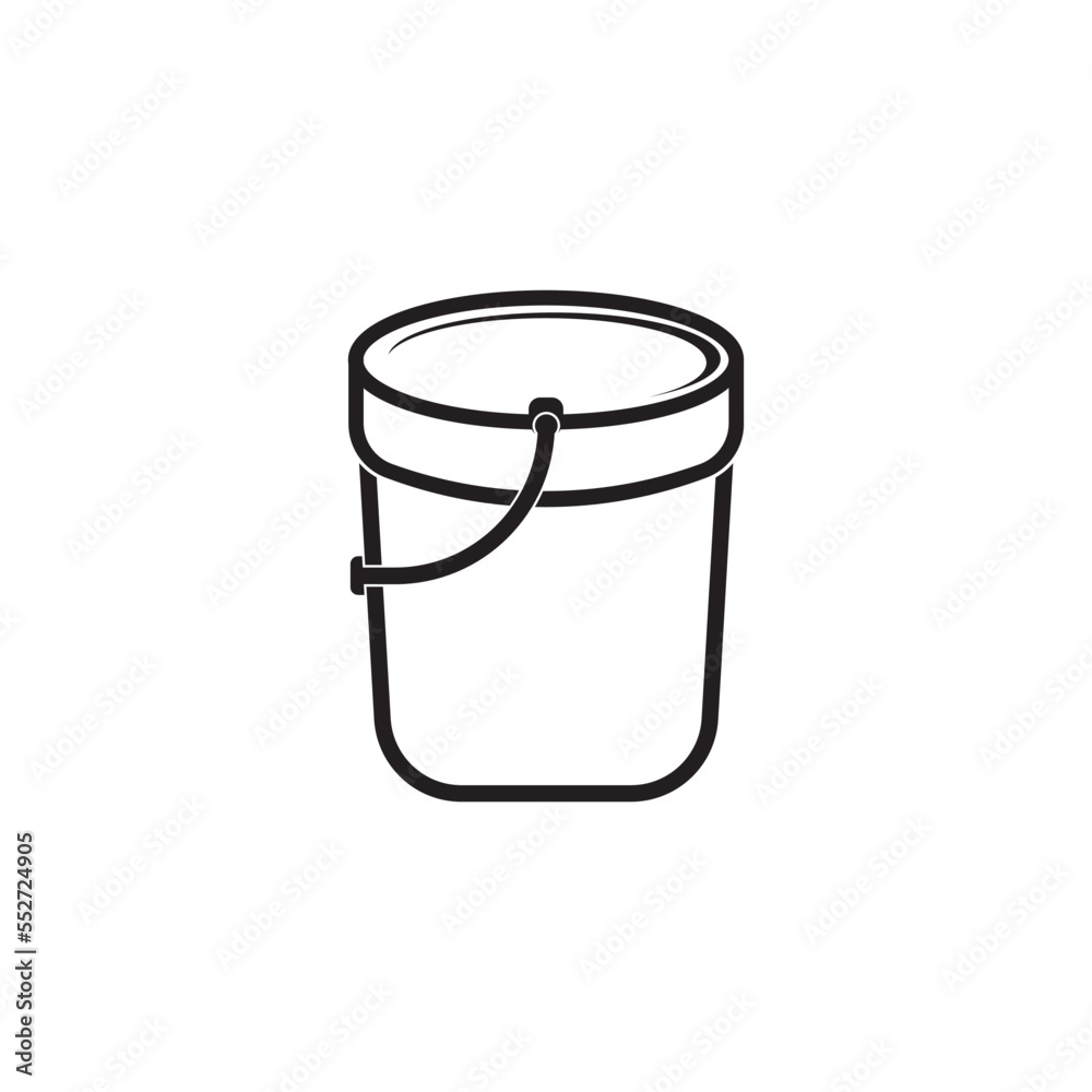 bucket icon vector illustration simple design bucket icon vector illustration simple design