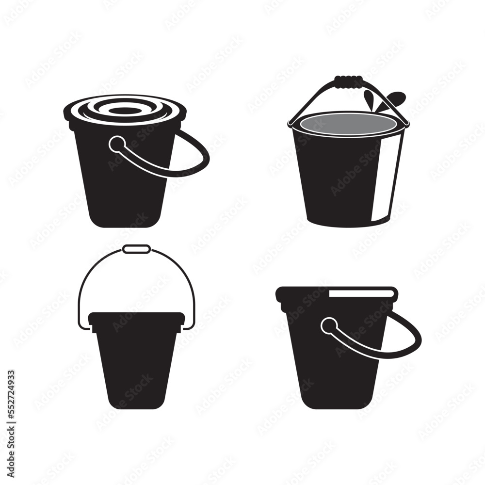 bucket icon vector illustration simple design bucket icon vector illustration simple design