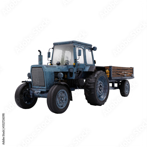 farming Tractor isolated