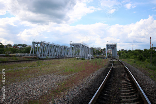 Railroad and three bridges.