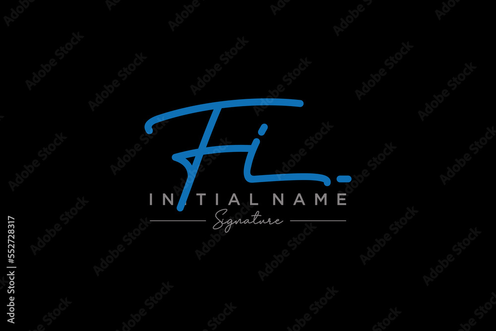 Initial FI signature logo template vector. Hand drawn Calligraphy lettering Vector illustration.
Initial FI signature logo template vector. Hand drawn Calligraphy lettering Vector illustration.