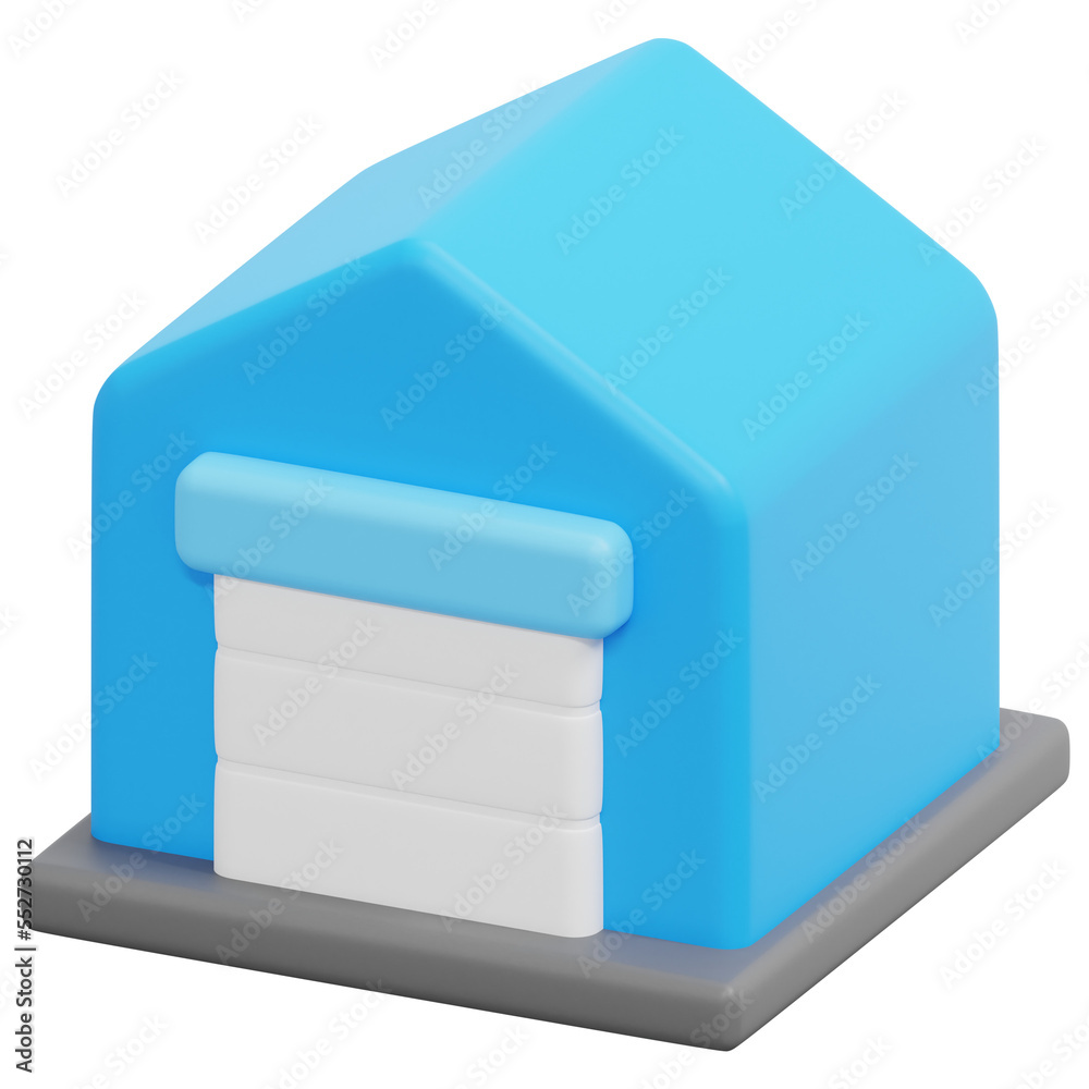 garage 3d render icon illustration garage 3d render icon illustration