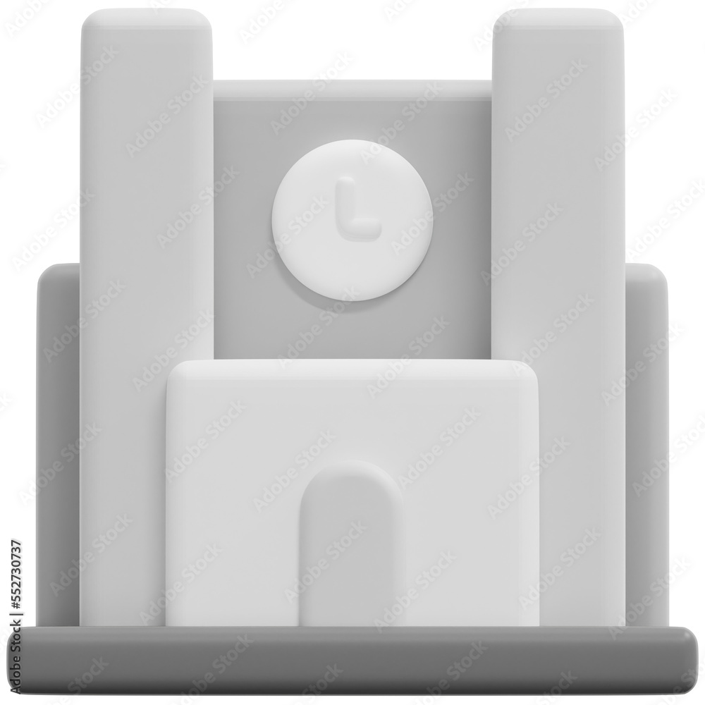 university 3d render icon illustration university 3d render icon illustration