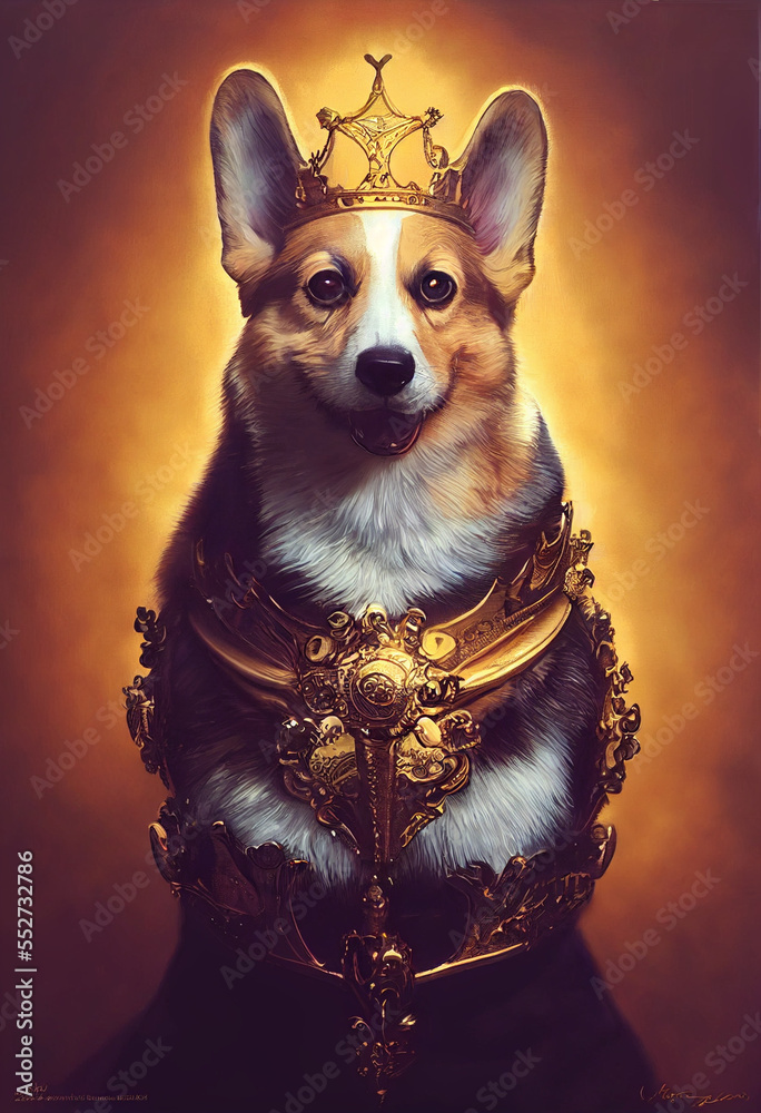 Royal Corgi Stock Illustration Adobe Stock