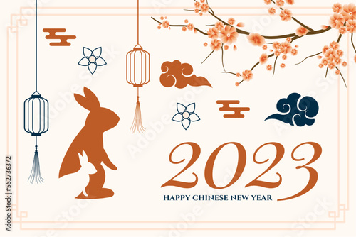 chinese new year cultural background with festival decorations