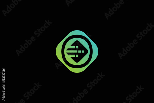 Letter O Software Logo Design Template