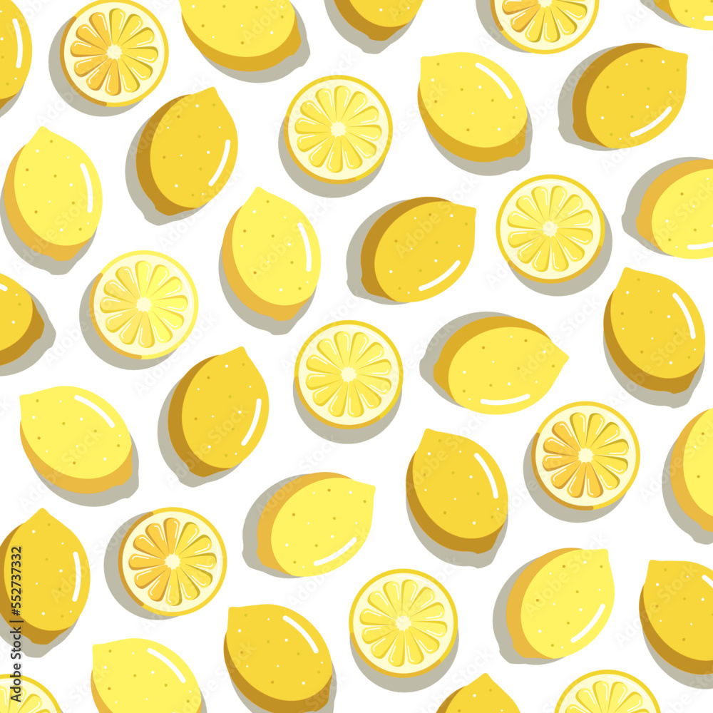 Lemon pattern background	
