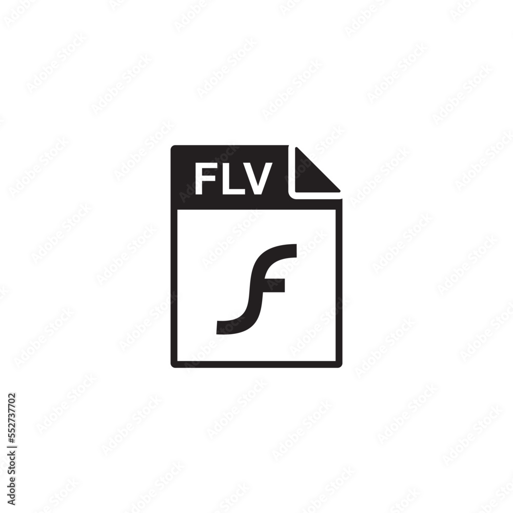 flv file icon , document icon