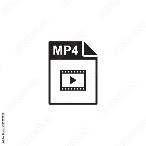mp4 file icon , document icon