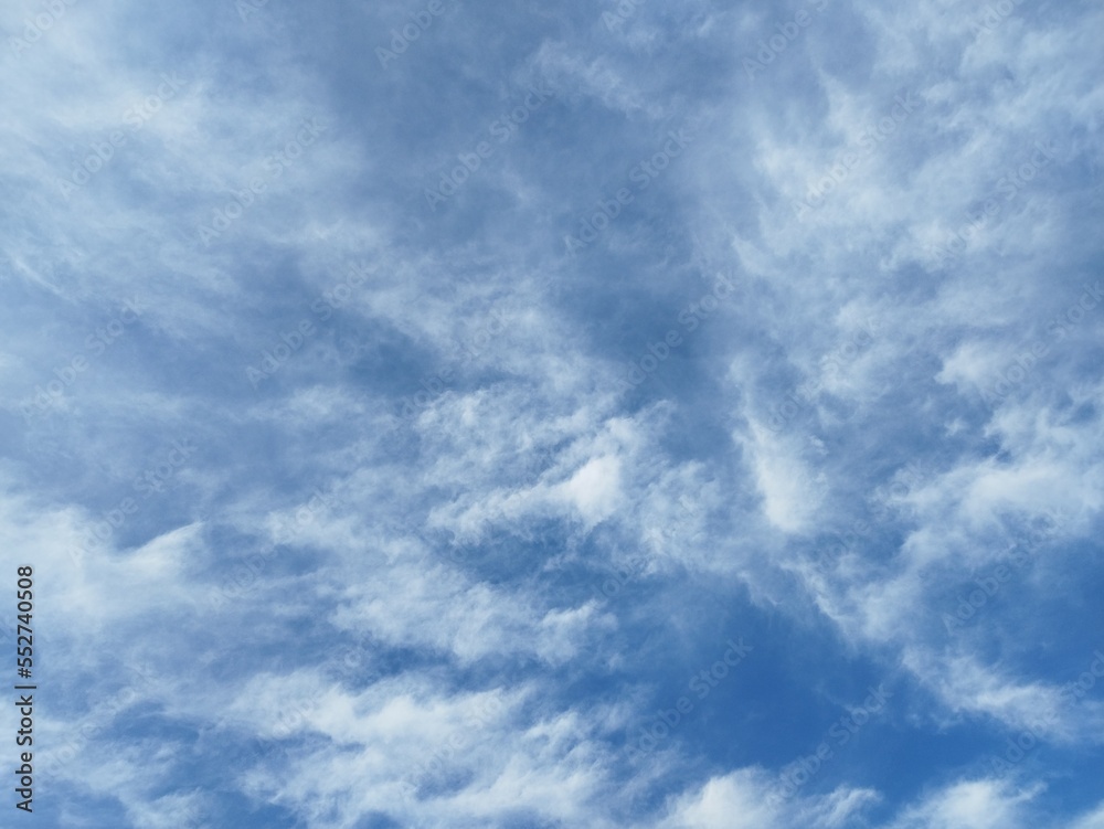 Obraz premium Atmospheric dispersion of clouds, Clouds move as a whole thing and not dissolve in the wind