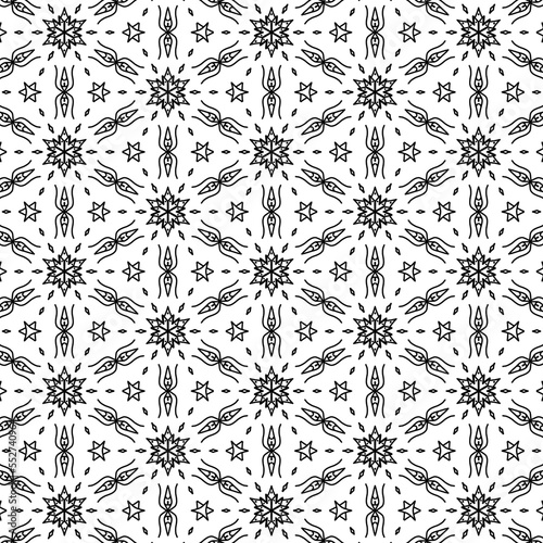 White and black line drawings, Line painting art, designs, Patterns for use as background.