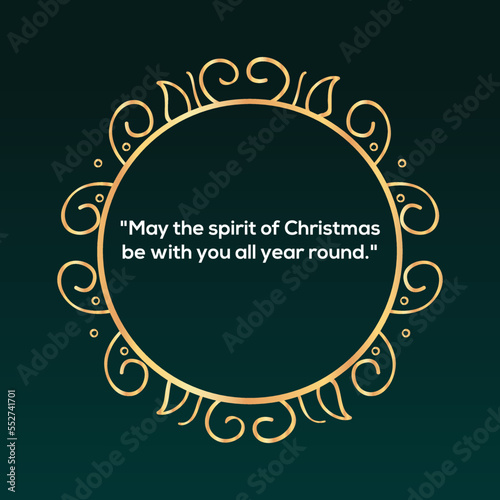 Vintage Merry Christmas Postcard/ Illustration of an elegant christmas vintage background, with beautiful typography and grunge texture, for christmas and new year's eve holidays