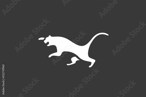 Illustration vector graphic of leopard attack
