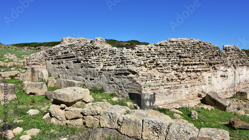 most important archaeological sites Tharros on island Sardinia © gallas