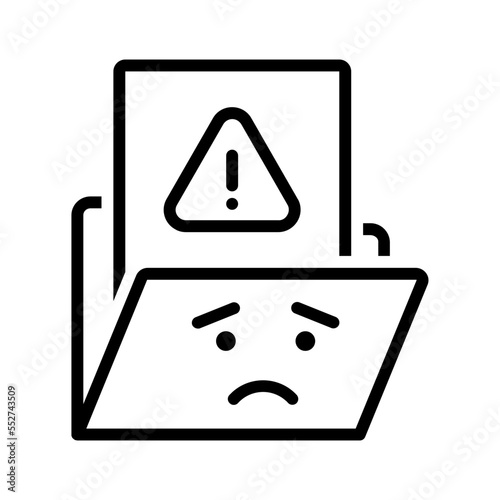 Black line icon for Empty State