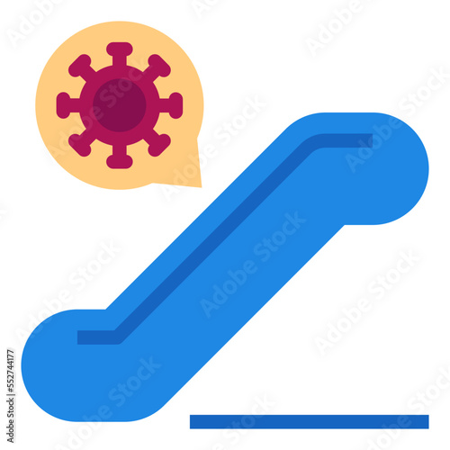 escalator flat icon