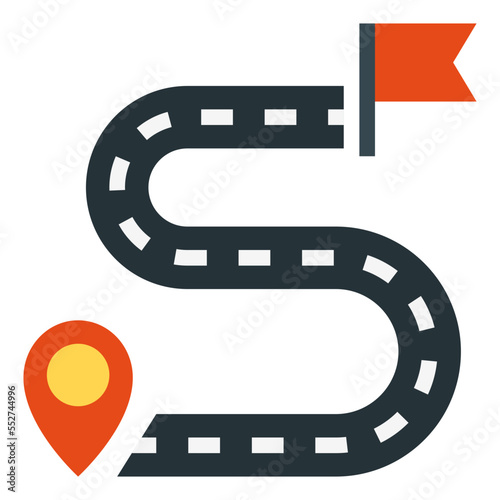 destination flat icon