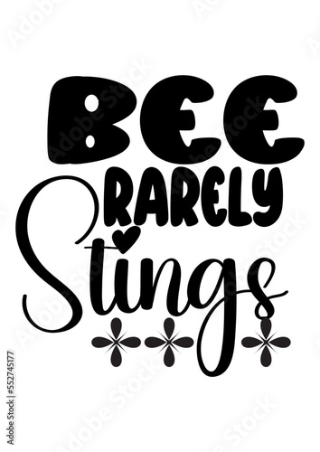 bee rarely stings