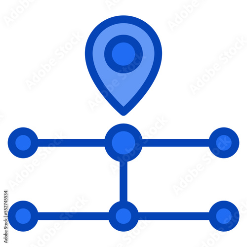 route blue icon