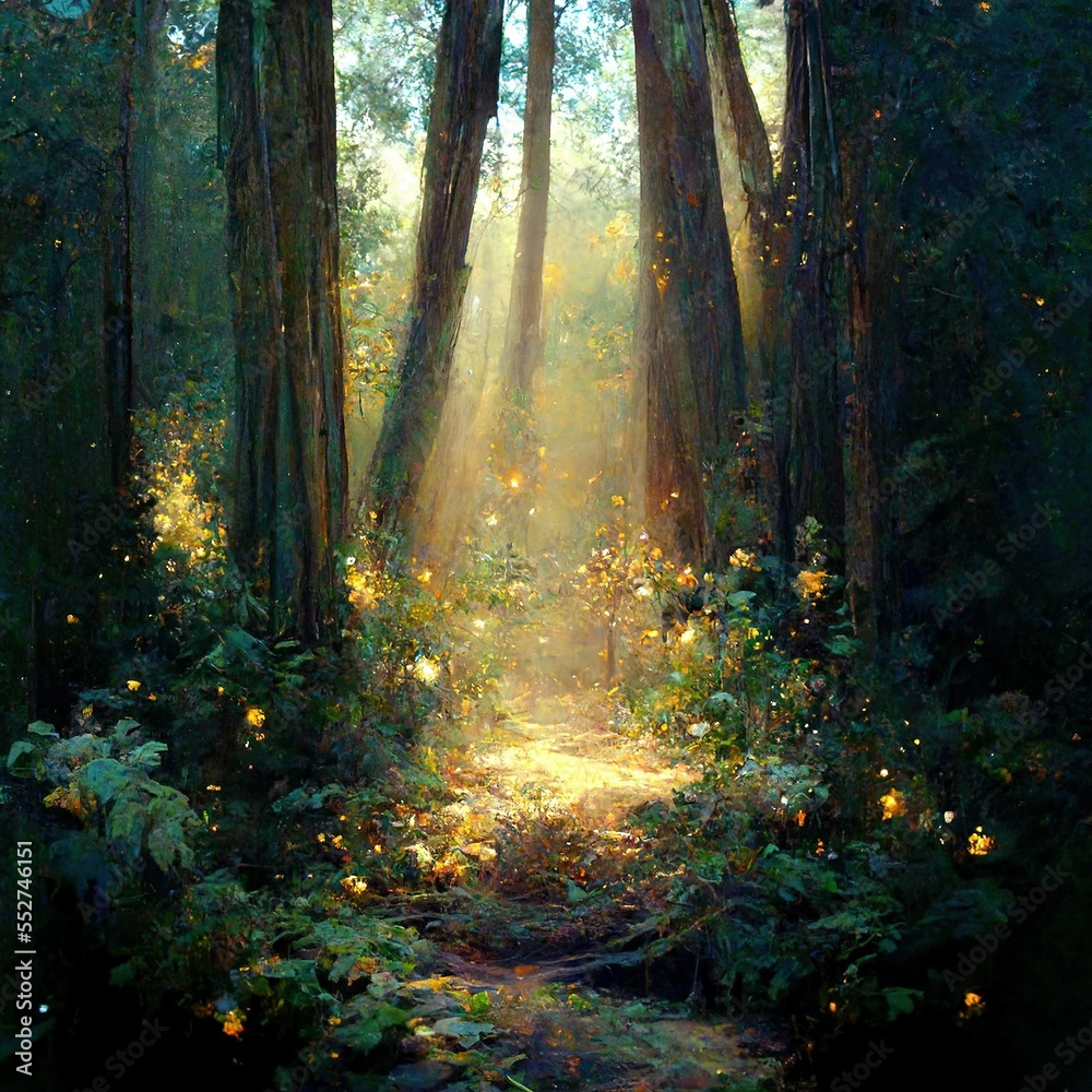 Obraz premium forest in the morning