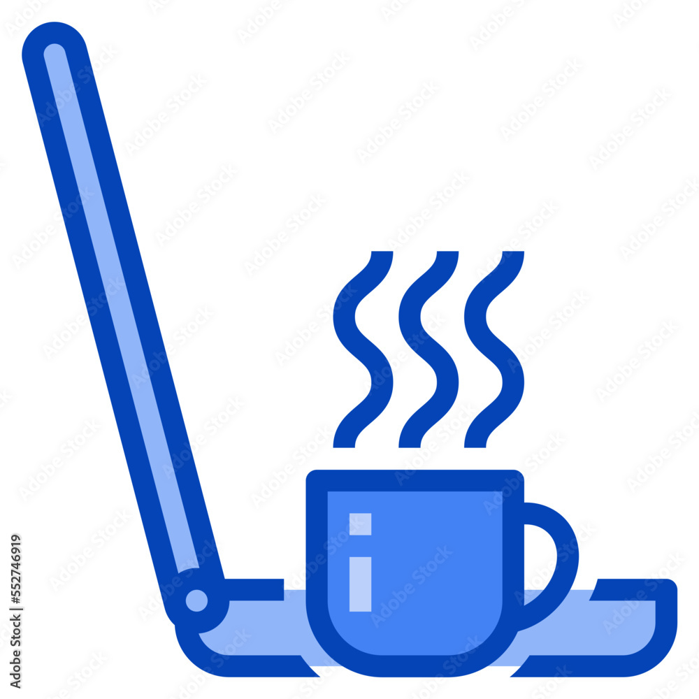 coffee break blue icon coffee break blue icon