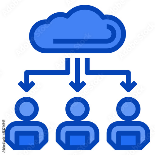 file transfer blue icon
