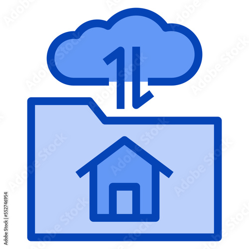 file upload blue icon