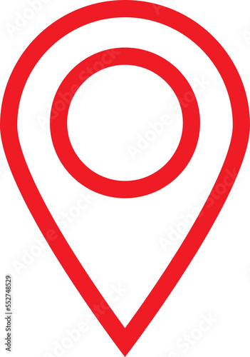 Red location point pin icon. Free Download Red location point pin icon. - GFXLoad
