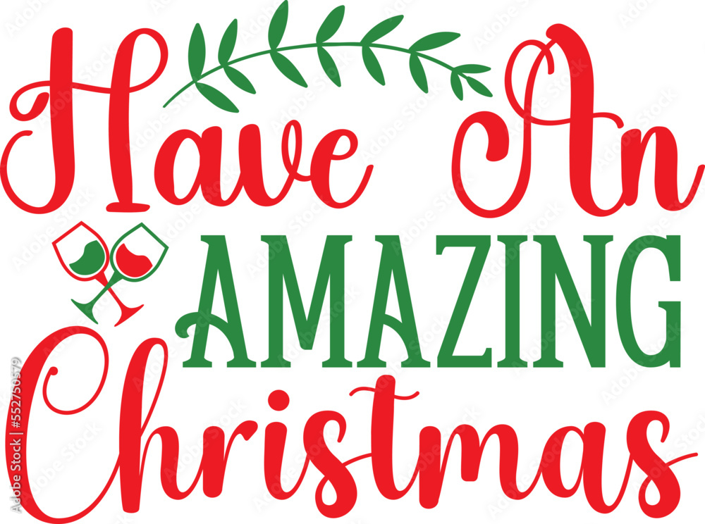 Obraz premium Christmas SVG design cut file