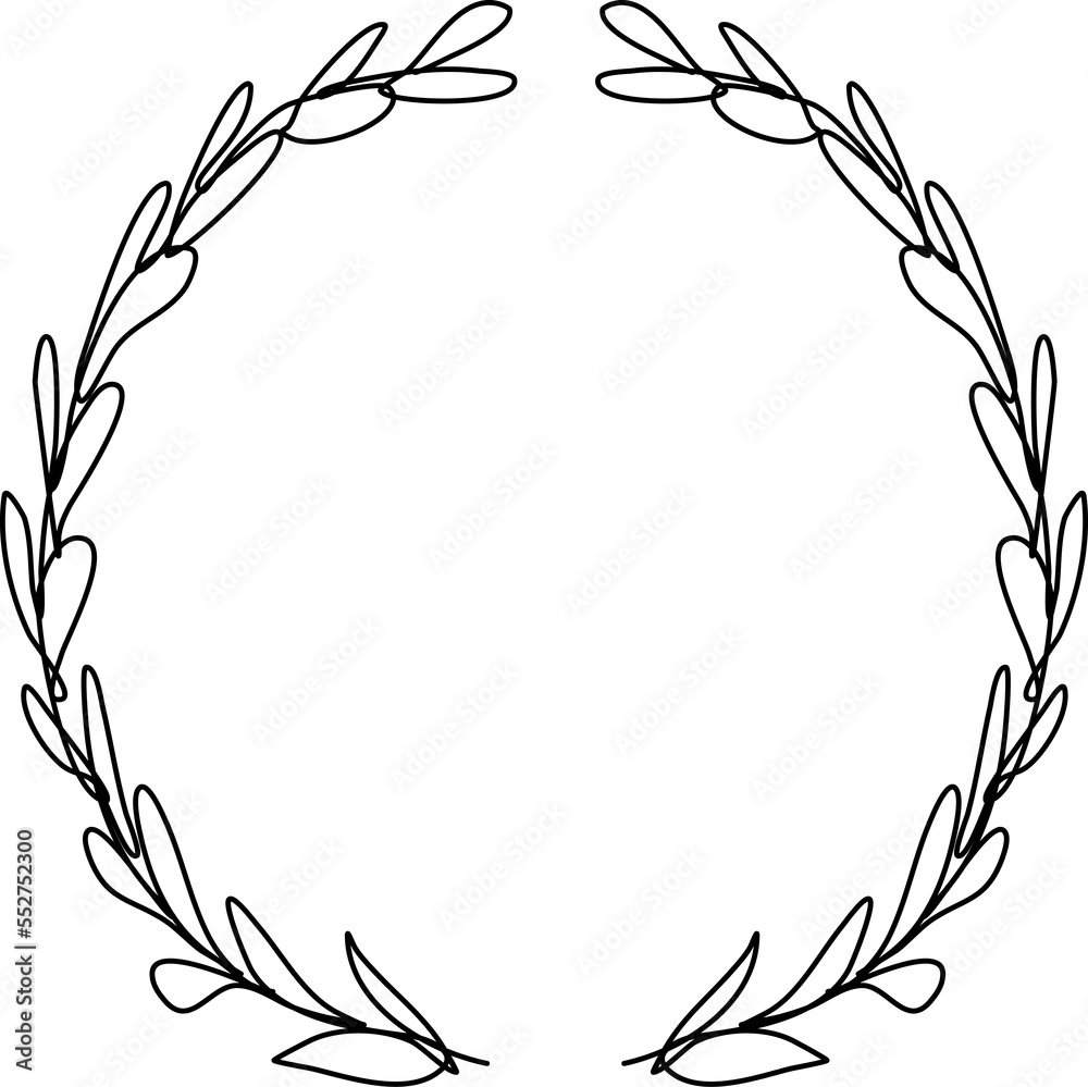 Hand drawn circle frame Hand drawn circle frame
