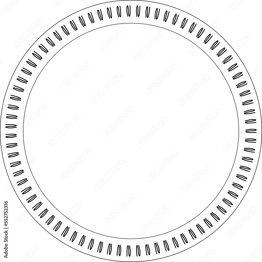 Hand drawn circle frame