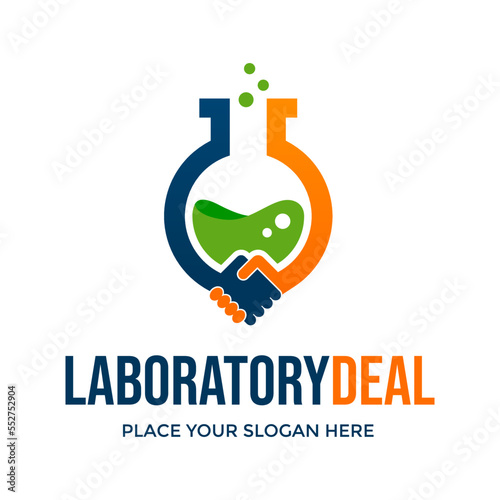 Laboratory Deal Logo Vector