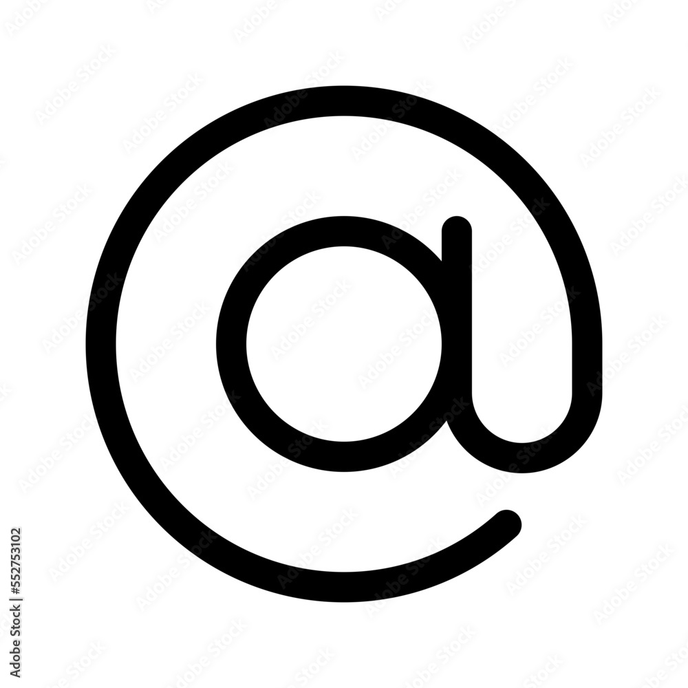 At Sign Icon Vector Symbol Design Illustration At Sign Icon Vector Symbol Design Illustration